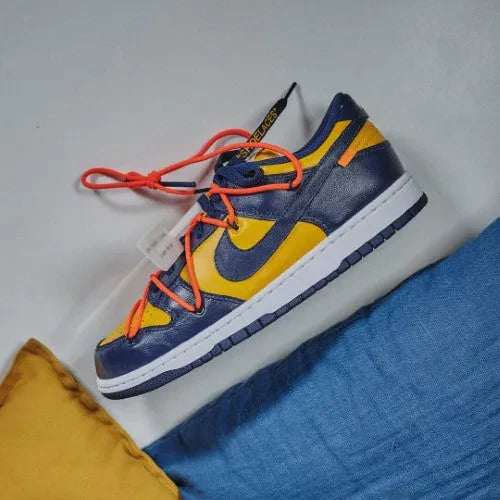 Nike Dunk Low Off-White University Gold - Michigan - CT0856-700