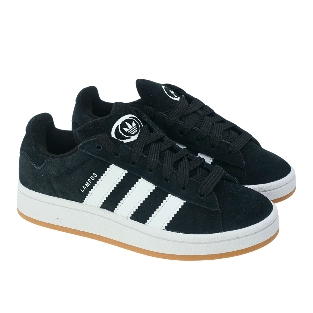Adidas Campus 00s Core Black/Cloud White Junior with extra laces